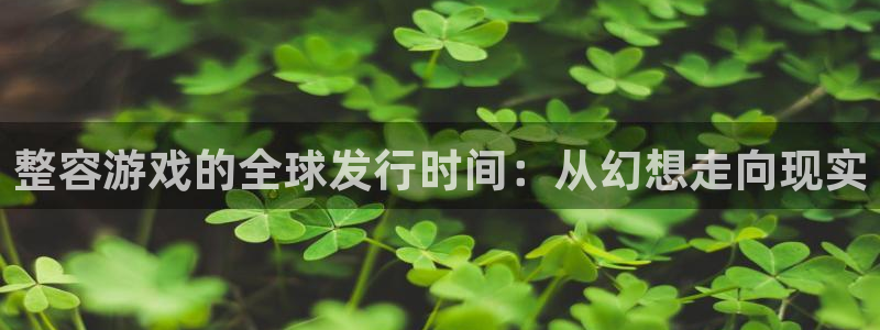 杏耀电子商务有限公司：整容游戏的全球发行时间：从幻想走向现实
